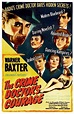 The Crime Doctor'S Courage Us Poster Top Left: Warner Baxter 1945 Movie ...