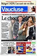 Journal Vaucluse (France). Les Unes des journaux de France. Édition du ...