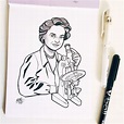 #inktober Day 24: Rosalind Franklin > The Dark Lady of DNA. She was an ...