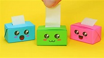 Cute Crafts you can make in 5 minutes. DIY Tissue Box. How to make an ...