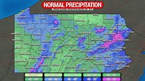 Average Annual Precipitation in Pennsylvania: Emphasis On Elevation