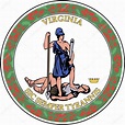 Escudo de Virginia. Estados Unidos: fotografía de stock ...