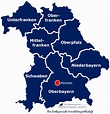 Karte Bayern Regionen | Karte