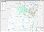 Albany County, NY Wall Map Premium Style by MarketMAPS - MapSales