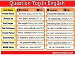 Question Tag Rules with Sentences » Onlymyenglish.com