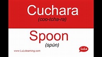 Cómo se dice Cuchara en Inglés = How to say Spoon in Spanish - YouTube