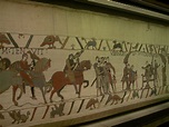 Bayeux, Teppich von Bayeux, er zeigt die Geschichte der Eroberung ... - Staedte-fotos.de
