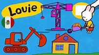🇲🇽 🇨🇴 🇦🇷 Louie, dibújame 🎨 Un sitio de construcción | Para niños ⬇️⬇️⬇️ ...