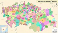Mapa de la provincia de Toledo