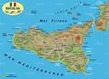Karte von Sizilien (Insel in Italien) | Welt-Atlas.de