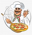 Pizza Chef Buffet Cooking - Pizza Chef Cartoon Png, Transparent Png ...