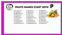 Fruits Start With Letter P Archives - Vocabulary Point