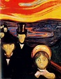 Anxiety - Edvard Munch | Wikioo.org - The Encyclopedia of Fine Arts