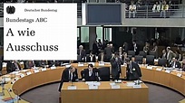 Ausschuss: Die Ausschüsse des Deutschen Bundestages - YouTube