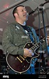 Peter Cunnah from d-ream pop band singing live at gigbeth 2008 Stock ...