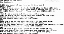The Banks Of The Roses by The Dubliners - song lyrics and chords