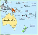Mappa Oceania | Cartina Oceania - AnnaMappa.com