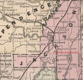 Jackson County, Arkansas 1889 Map | Jackson county, Arkansas, County map