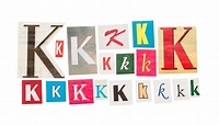 K cut out letter stock photo. Image of text, pasted, decoration - 63683736
