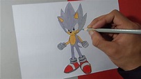 Cómo dibujar a Hyper Sonic | Sonic Forces: Speed Battle | How to draw ...