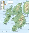 topographic map of Islay | Islay, Isle of islay, Scottish islands