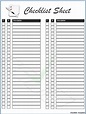 5 Free Checklist Templates - Excel PDF Formats