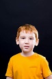 Premium Photo | Portrait of a child with red hair a beautiful boy ...