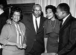Martin Luther King Jr wife Coretta and her parents at the Baptist ...