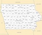 Iowa Map With All City | Images and Photos finder