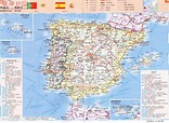 西班牙地图高清中文版_西班牙地图库