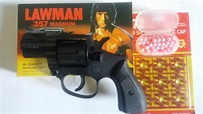 Rambo Lawman Revólver Magnum 357 Preta Espoletas E Bbs Arma - R$ 38,90 ...