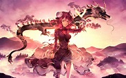anime, Anime Girls, Dragon Wallpapers HD / Desktop and Mobile Backgrounds