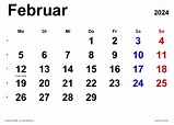 Kalender Ausdrucken Februar 2024 - Hanni Kirsten