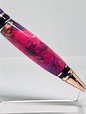 Handmade Fountain Pen, Calligraphy, Maple Burl and Resin Hybrid, Ink ...