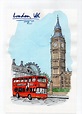 Londres | London artwork, London art drawing, London drawing