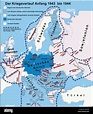 historische Landkarten, Kartographie, Neuzeit, zweiten Weltkrieg/WWII ...