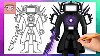 How To Draw Upgraded Titan TV Man 3.0 from Skibidi Toilet Ep 67 (part 3 ...