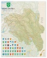 Innlandet - Fylkeskart - Finekart
