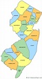 Printable New Jersey Maps | State Outline, County, Cities