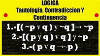 Aprende a resolver la Tautología, Contradicción Y Contingencia - YouTube