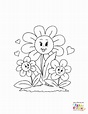 Dibujo de dia de la madre florecido para colorear | Para-Colorear.com