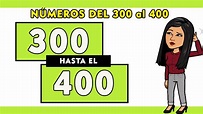 🔵Números del 300 al 400 en letras en español 😉 | Spanish Numbers 300 ...