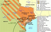 Map of the Texas Revolution - Texas revolution