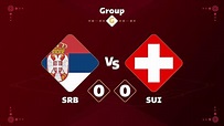 Competição qatar 2022 jogo sérvia vs suíça | Vetor Premium