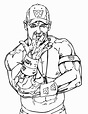 John Cena Coloring Pages for All Students | Educative Printable