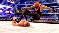 the undertaker vs brock lesnar wrestlemania 30 {21-1} - YouTube