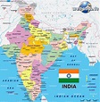 Map of India, politically (Country) | Welt-Atlas.de