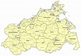 Mapa de Mecklemburgo-Pomerania Occidental 2009 - Tamaño completo