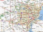 Detroit, Michigan Map