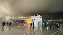 杭州蕭山國際機場 客運大樓深夜冒濃煙